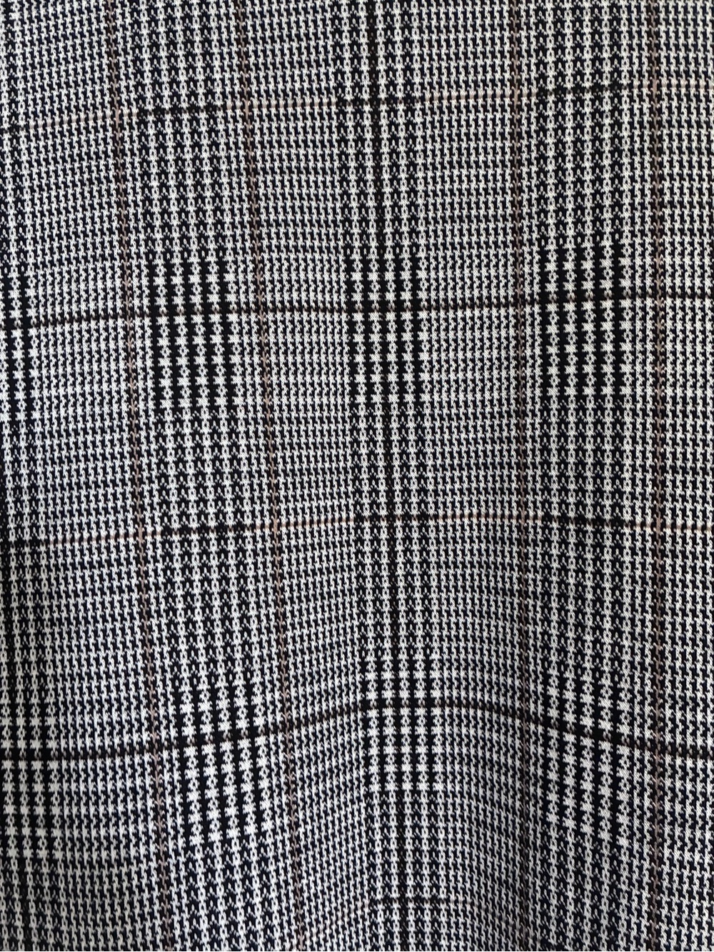 MELLODAY Black Gray Houndstooth Preppy Plaid Open-Front Blazer Duster Sz L - Picture 7 of 9